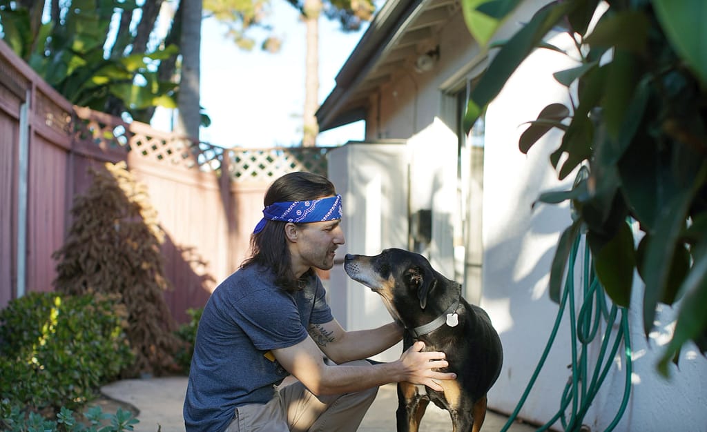 andrew flack and dog jaxson