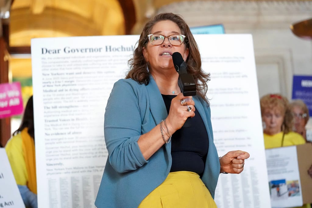 Campaign Director Corinne Carey delivers an opening message.