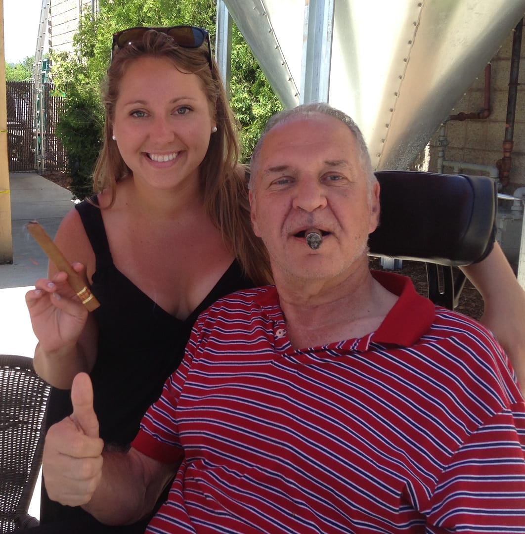 Kate Vasiloff and her father George