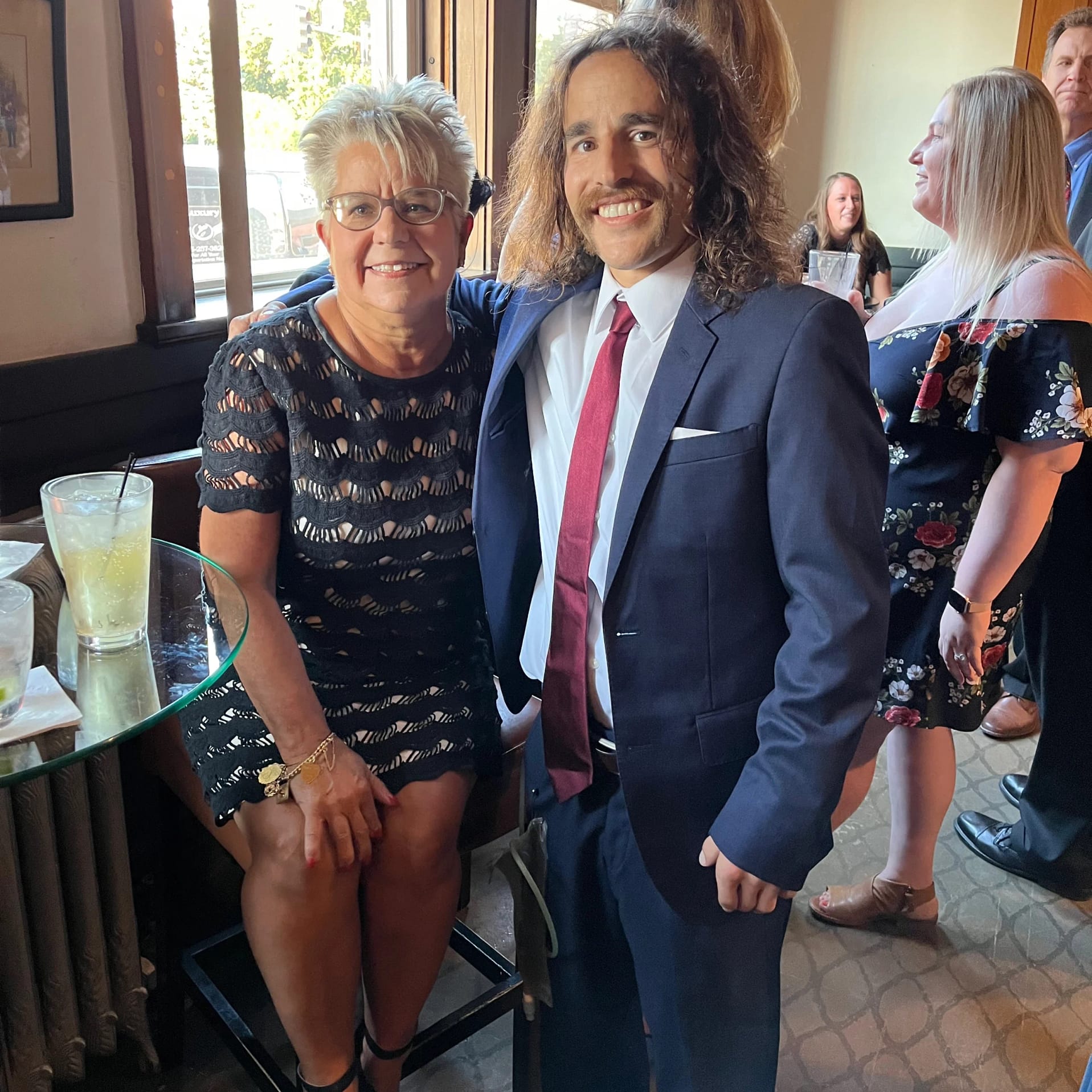 suzie flack with son andrew