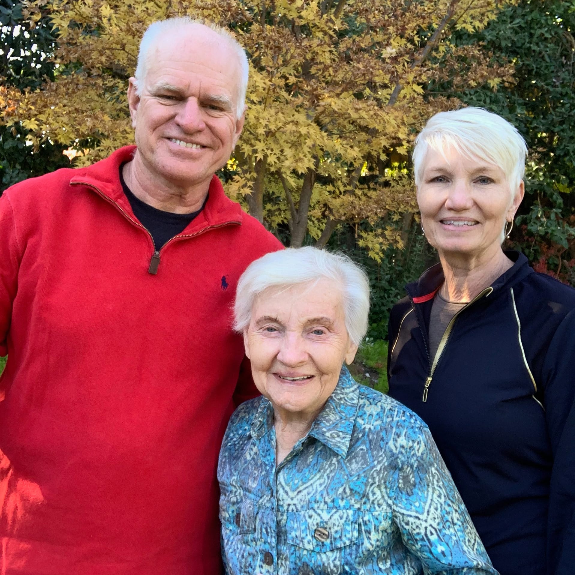 peter with mother, edie oftedahl, and sister, caryn ireland