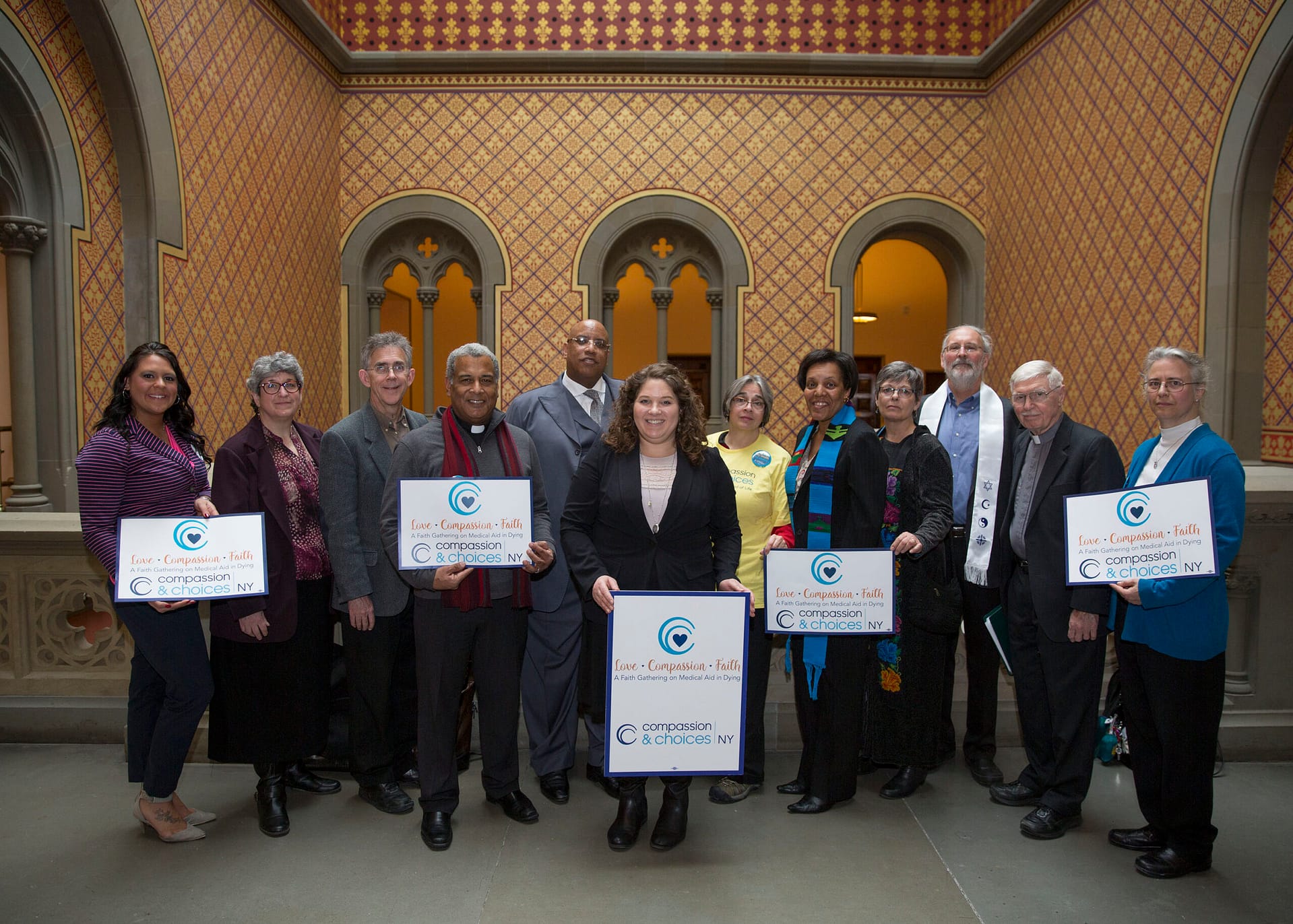 Faith gathering at the new york state education building