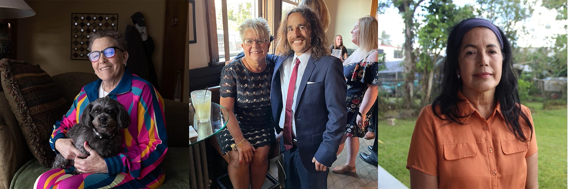 From left to right: Deb Robertson, Suzy and Andrew Flack, Nilsa Centeno