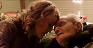 LAST FLIGHT HOME Director Ondi Timoner with her dad Eli Timoner