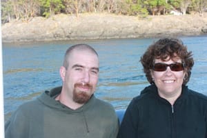 TJ Mutchler and his mother Leslie Mutchler in 2009