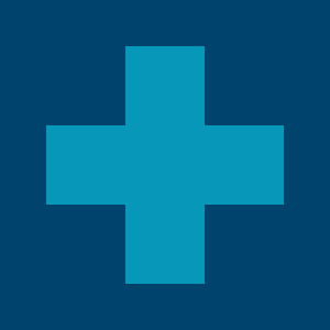 blue medical cross on dark blue background