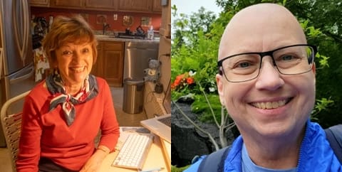 Judy Govatos, residente de Wilmington y Diane Kraus, residente de Millsboro