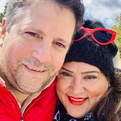 Cecilia Vasquez-Vigil with her husband Paul