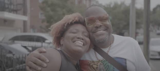 African American Woman and Man celebrating PRIDE