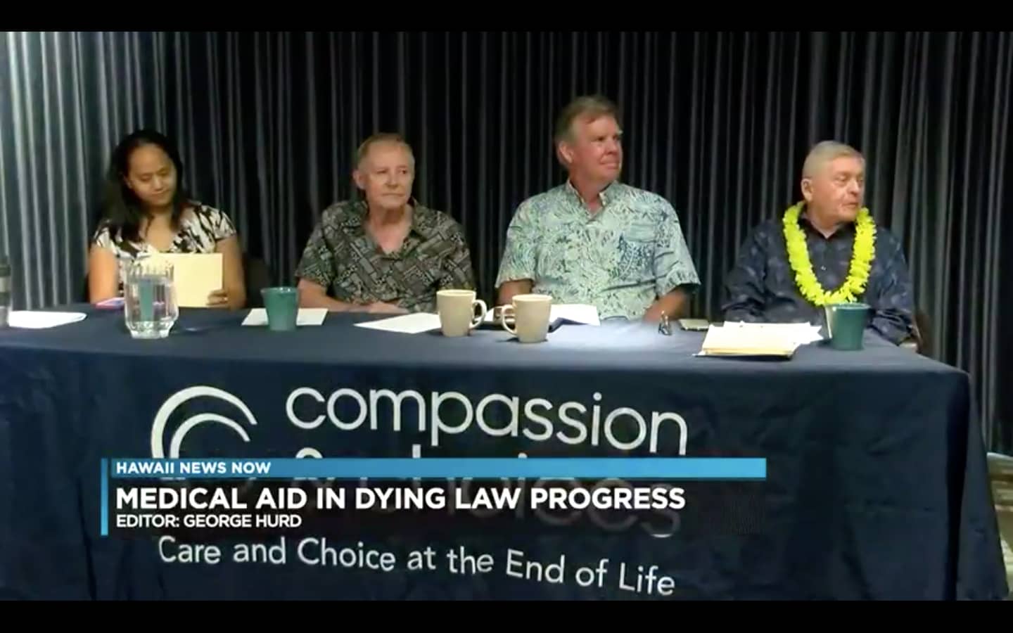 Still from Compassion & Choices Hawai'i Implementation press conference
